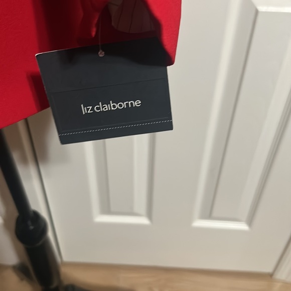 Liz Claiborne Petite Collection Deep Red Blazer Button Up Jacket Size 6P New tag - Picture 7 of 10